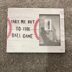 Take Me Out to the Ball Game picture frame NWT